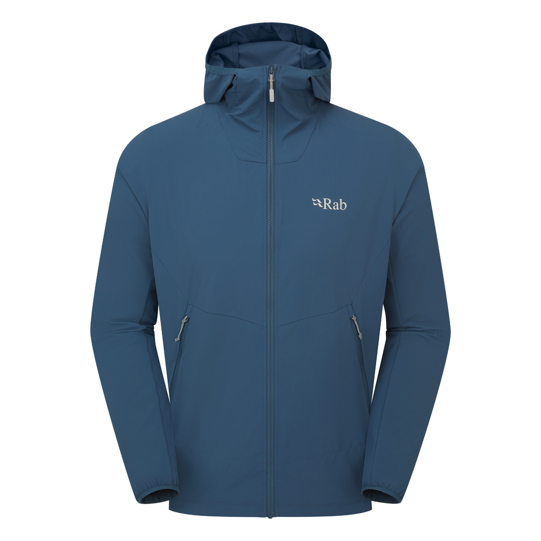 Rab Men's Borealis Full Zip Hooded Fleece (Tempest Blue)