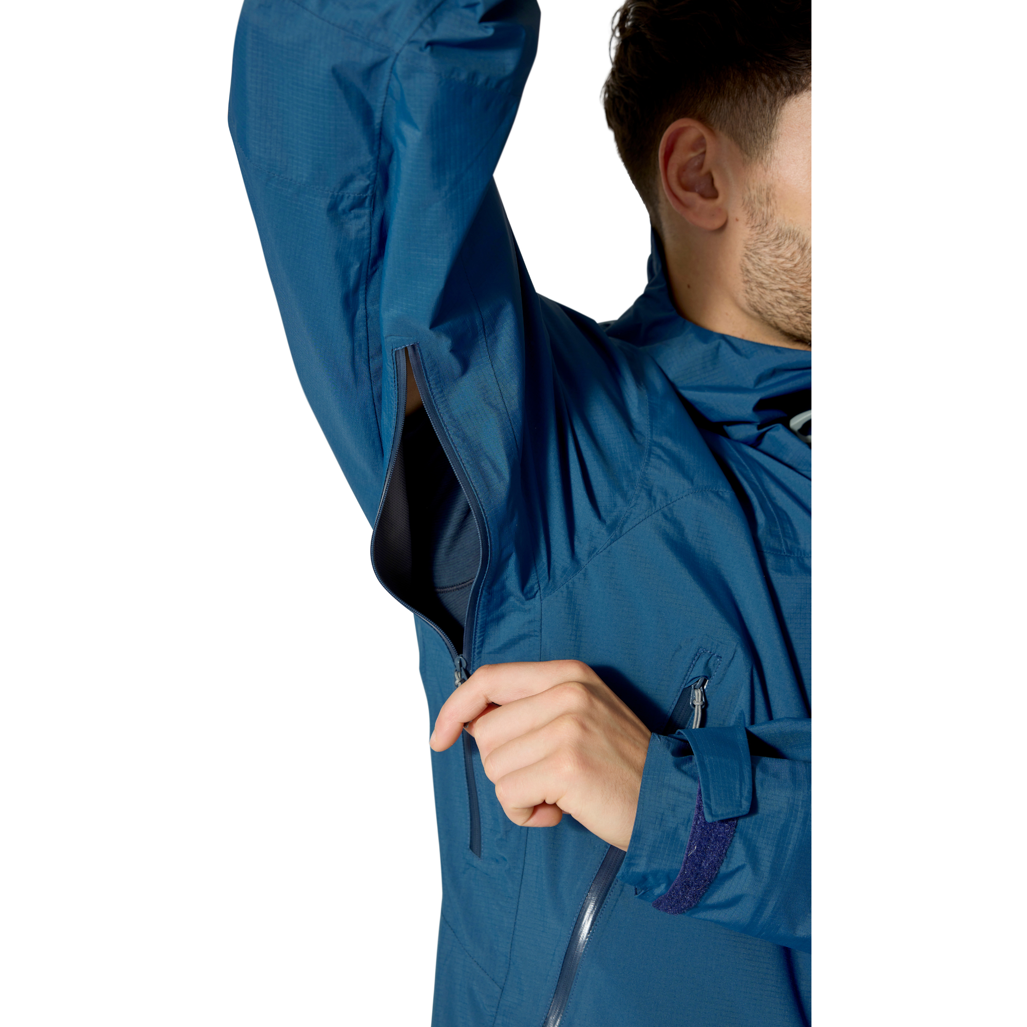 Rab Men's Downpour Mountain 2.5L Waterproof Jacket (Tempest Blue)