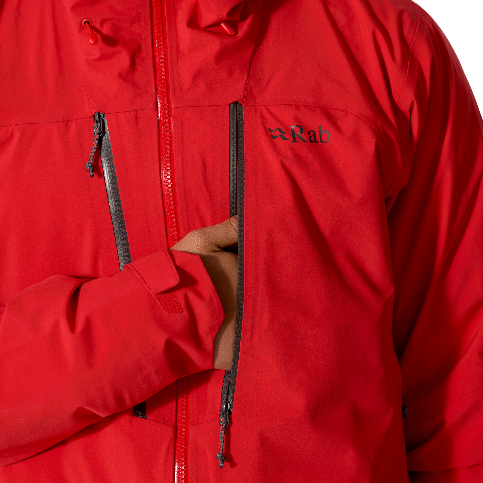 Rab Men's Firewall Guide 3L Waterproof Jacket Summit Red SUR QWI-81