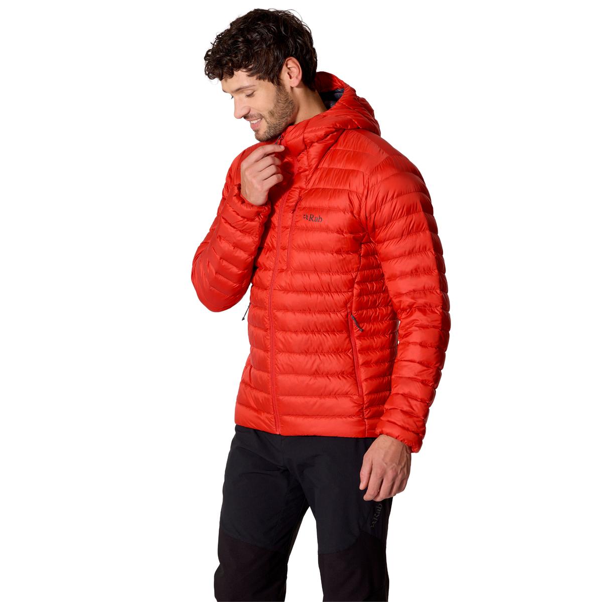 Rab Men's Microlight Alpine Hooded Down Insulated Jacket Dark Horizon DKH QDB-92