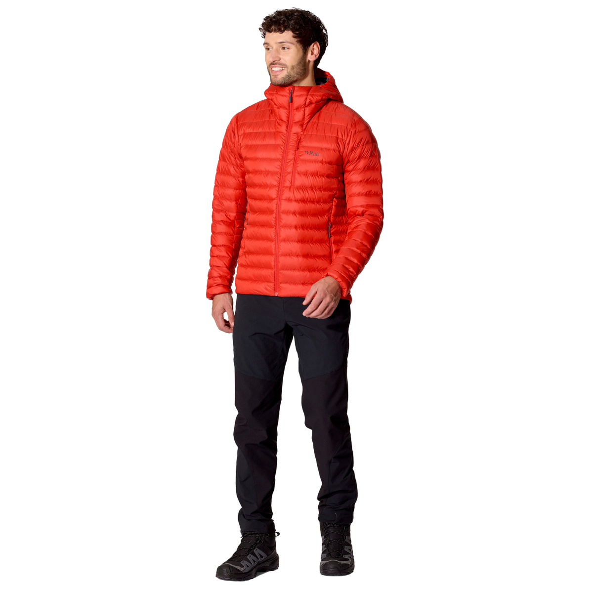 Rab Men's Microlight Alpine Hooded Down Insulated Jacket Dark Horizon DKH QDB-92