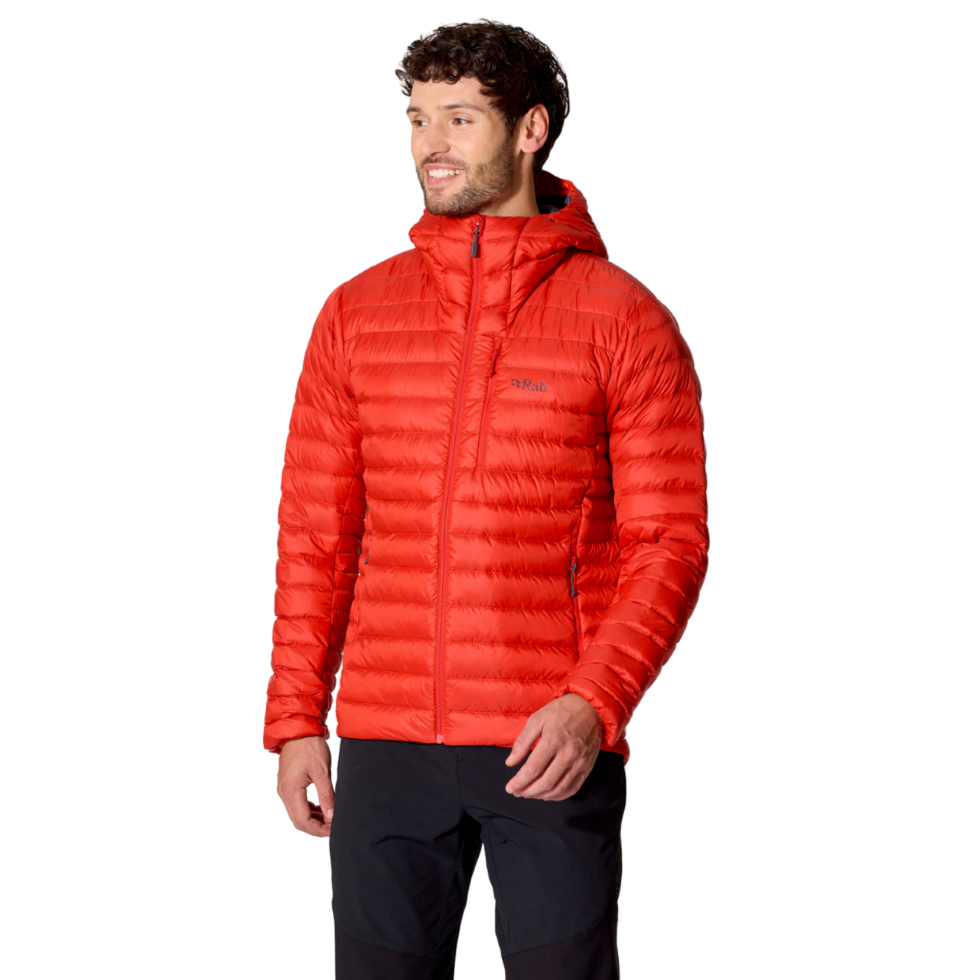 Rab Men's Microlight Alpine Hooded Down Insulated Jacket Dark Horizon DKH QDB-92