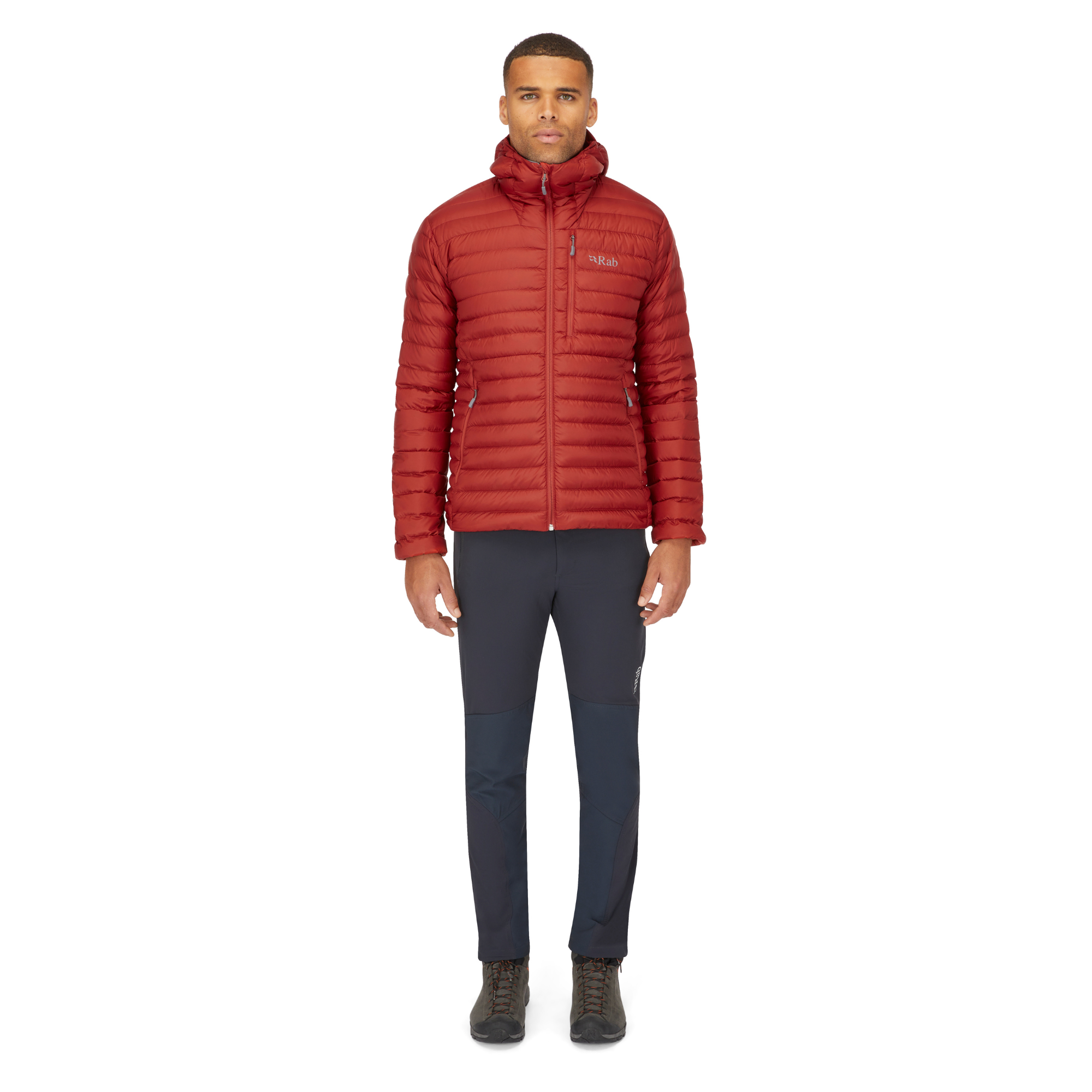 Rab Men's Microlight Alpine Hooded Down Insulated Jacket (Tuscan Red)