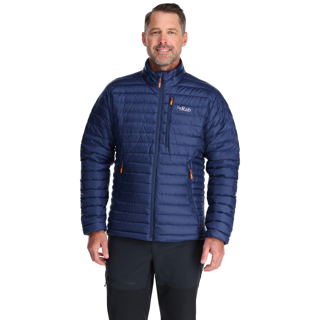 Rab Men's Microlight Insulated Down Jacket (Deep Ink/Marmalade)