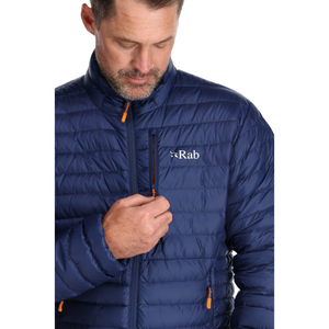 Rab Men's Microlight Insulated Down Jacket (Deep Ink/Marmalade)