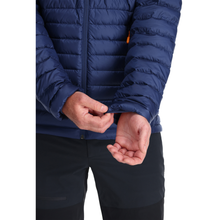 Load image into Gallery viewer, Rab Men&#39;s Microlight Insulated Down Jacket (Deep Ink/Marmalade)
