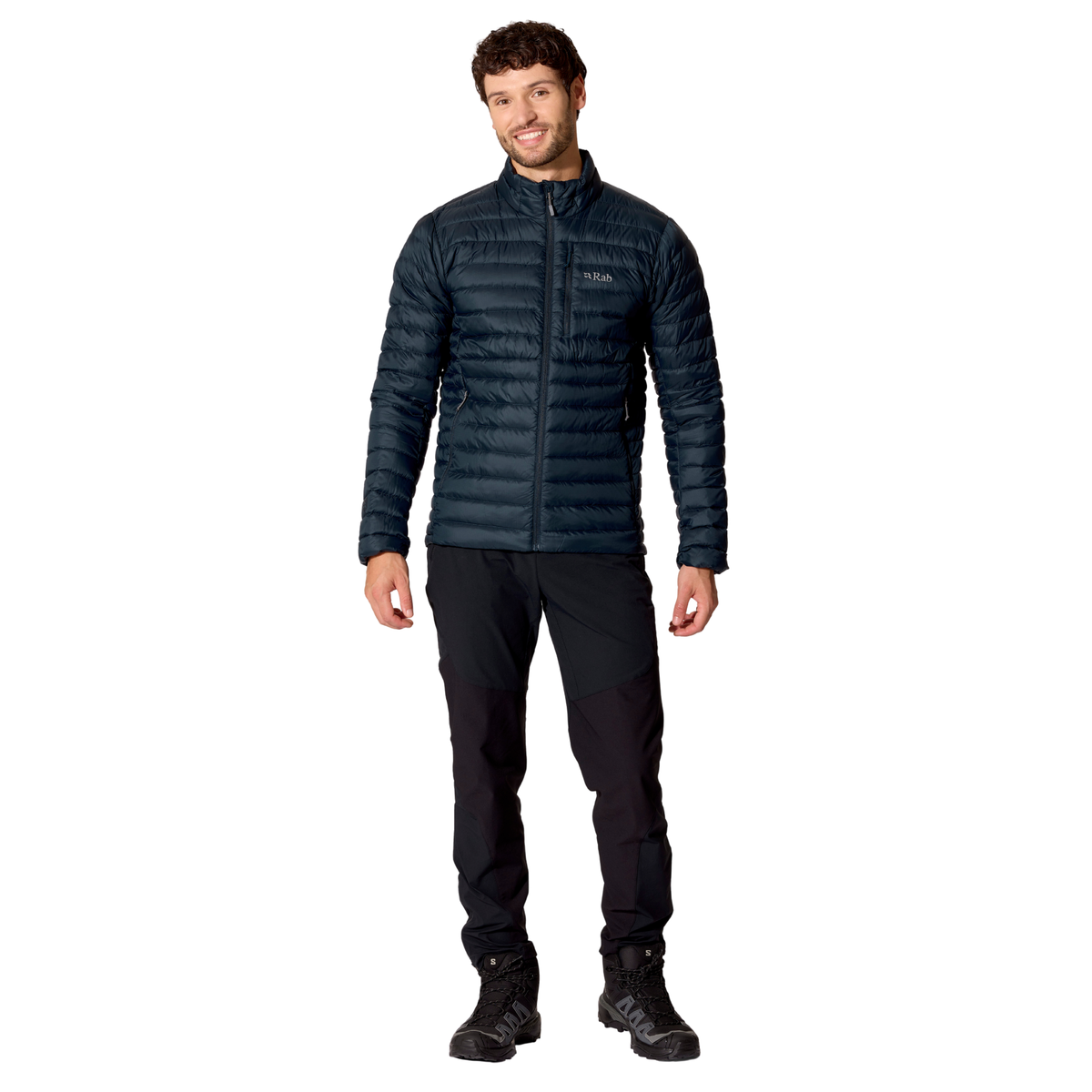 Rab Men's Microlight Insulated Down Jacket Galaxy Blue GXB QDB-94