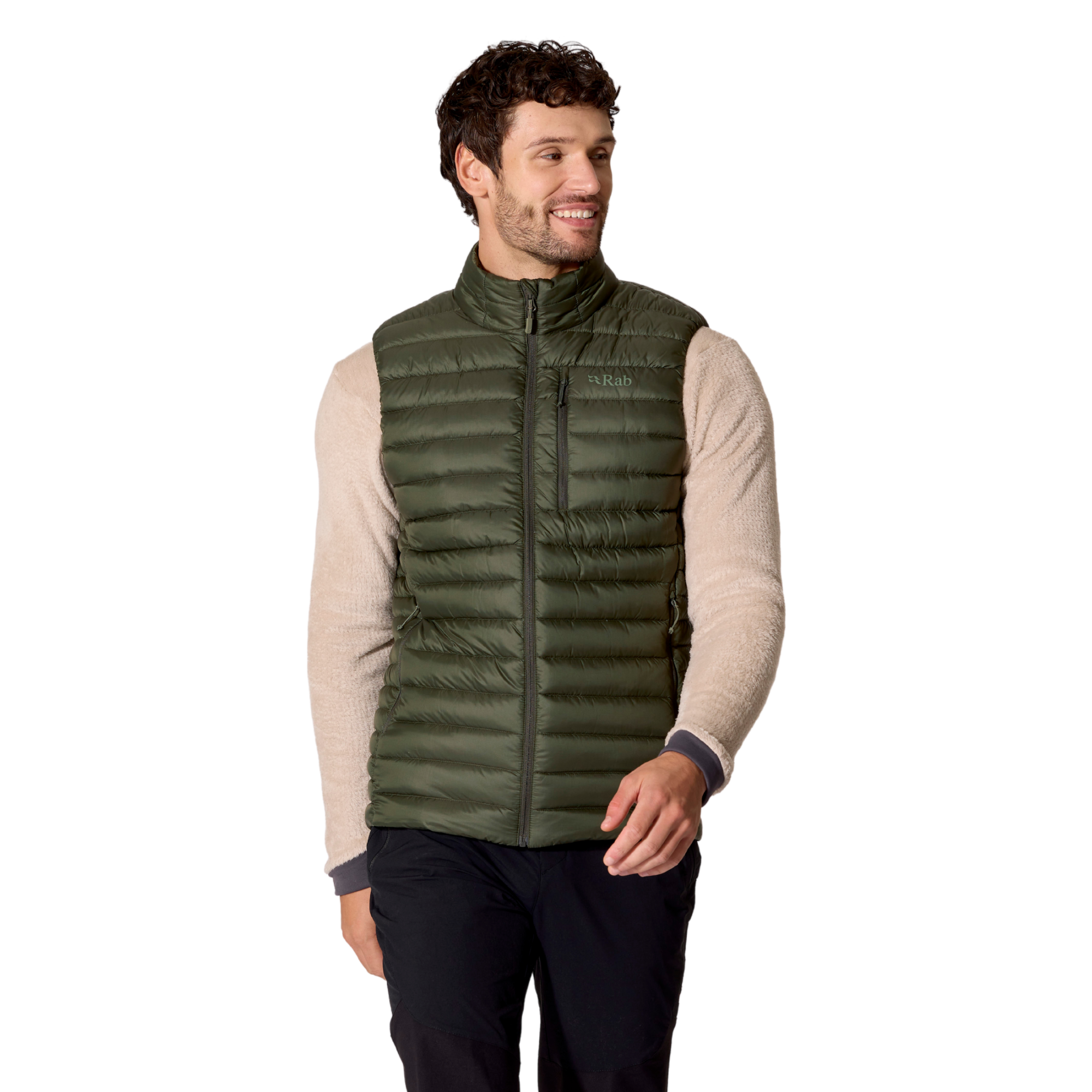 Rab Men's Microlight Vest Army ARM QDB-96