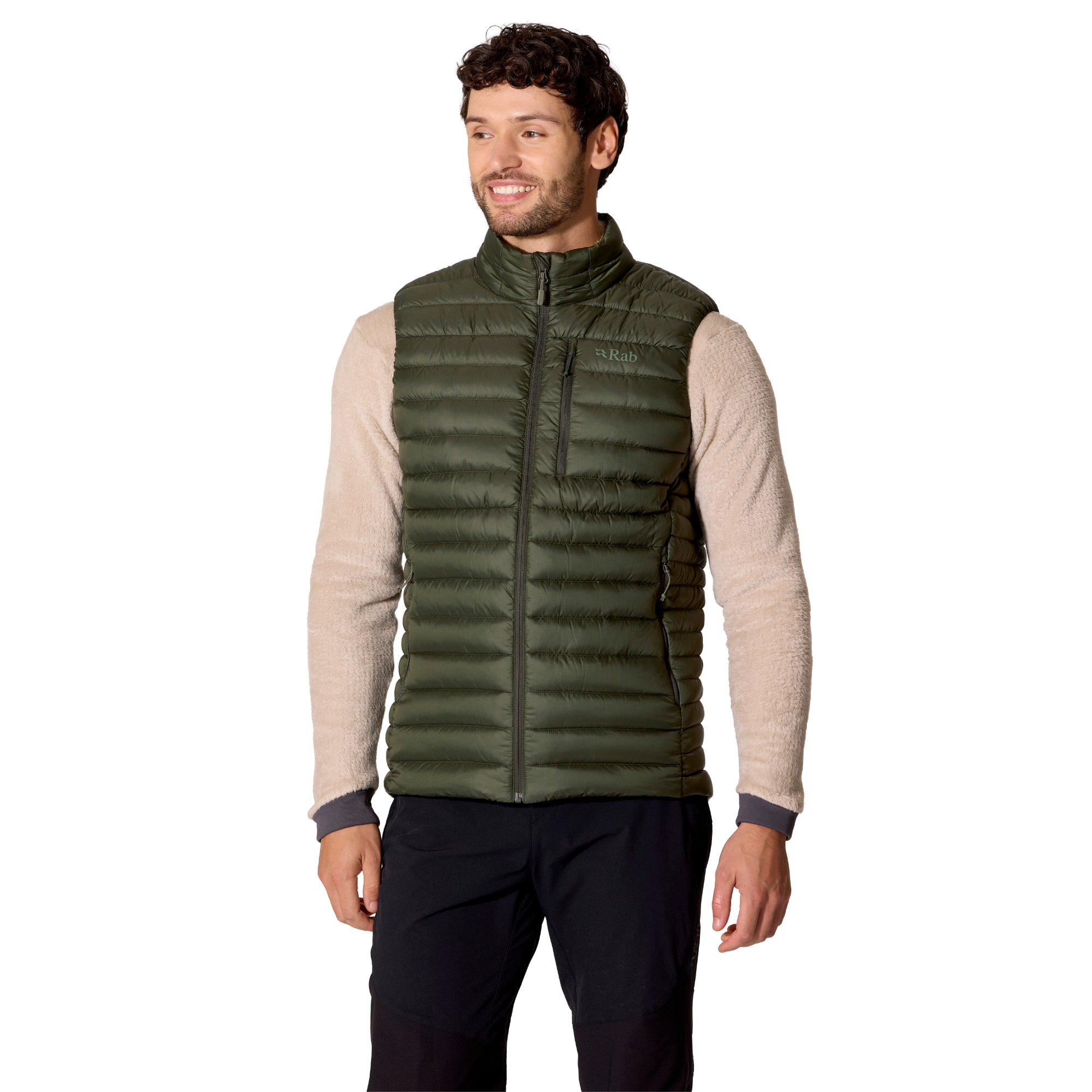 Rab Men's Microlight Vest Army ARM QDB-96