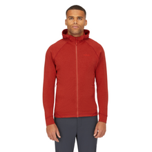 Load image into Gallery viewer, Rab Men&#39;s Nexus Full Zip Hooded Fleece (Tuscan Red)
