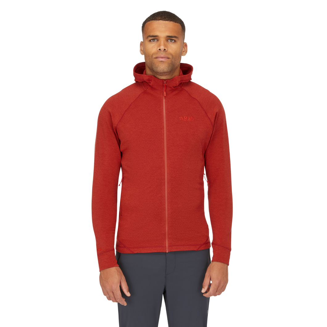 Rab Men's Nexus Full Zip Hooded Fleece (Tuscan Red)