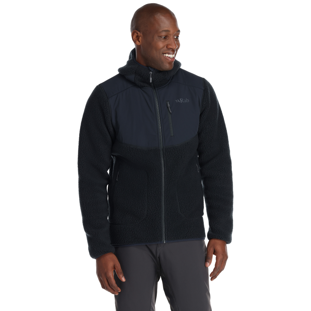 Rab Men s Outpost Full Zip Hooded Fleece Beluga