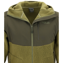 Load image into Gallery viewer, Rab Men&#39;s Outpost Full Zip Hooded Fleece (Chlorite Green)
