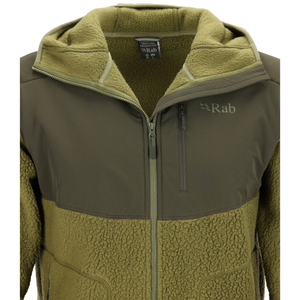 Rab Men's Outpost Full Zip Hooded Fleece (Chlorite Green)