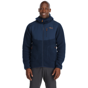 Rab Men's Outpost Full Zip Hooded Fleece (Deep Ink)