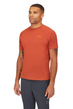 Load image into Gallery viewer, Rab Men&#39;s Sonic Short Sleeve Technical Tee (Red Clay)
