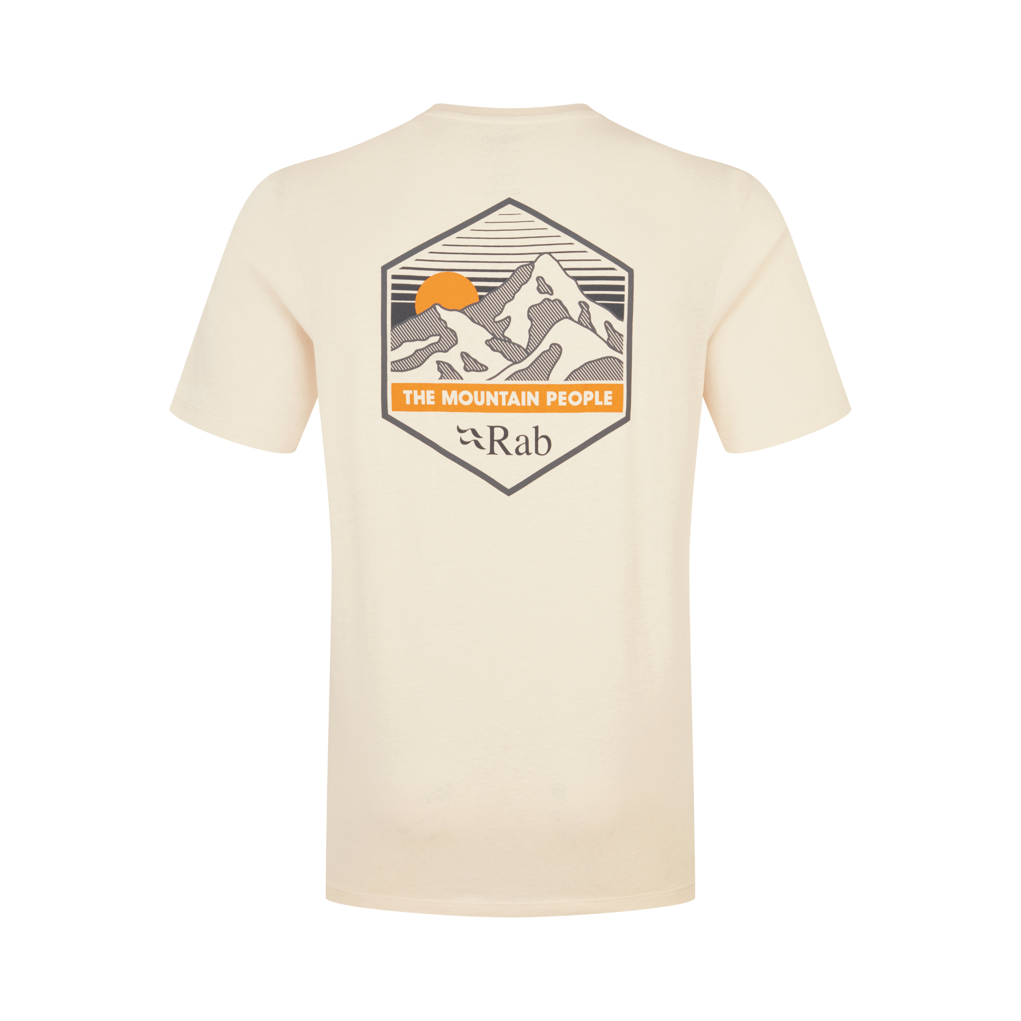 Rab Men's Stance Mountain Peak Organic Cotton Short Sleeve Tee (Ecru)