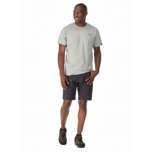 Rab Men's Stance Mountain Peak Organic Cotton Short Sleeve Tee (Grey Marl)
