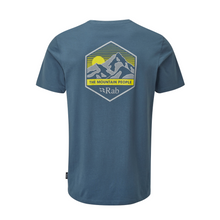 Load image into Gallery viewer, Rab Men&#39;s Stance Mountain Peak Short Sleeve Tee (Orion Blue)
