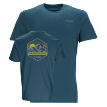 Load image into Gallery viewer, Rab Men&#39;s Stance Mountain Peak Short Sleeve Tee (Orion Blue)
