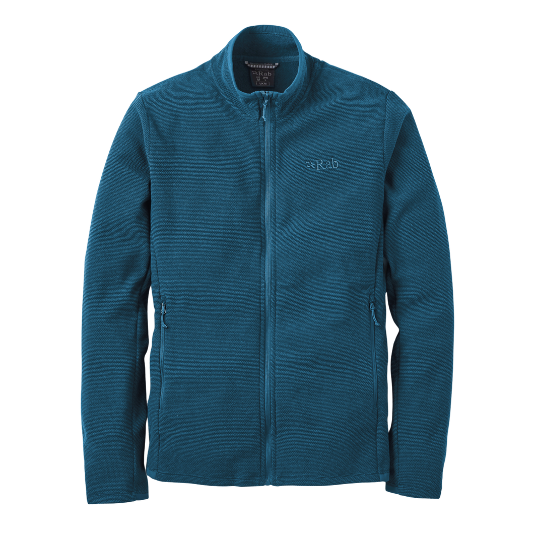 Rab Men’s Stavel Full Zip Fleece (Tempest Blue)