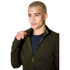 Rab Men's Stavel Pull-On Half Zip Fleece Top (Army)