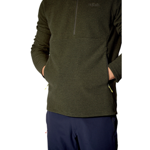 Rab Men's Stavel Pull-On Half Zip Fleece Top (Army)