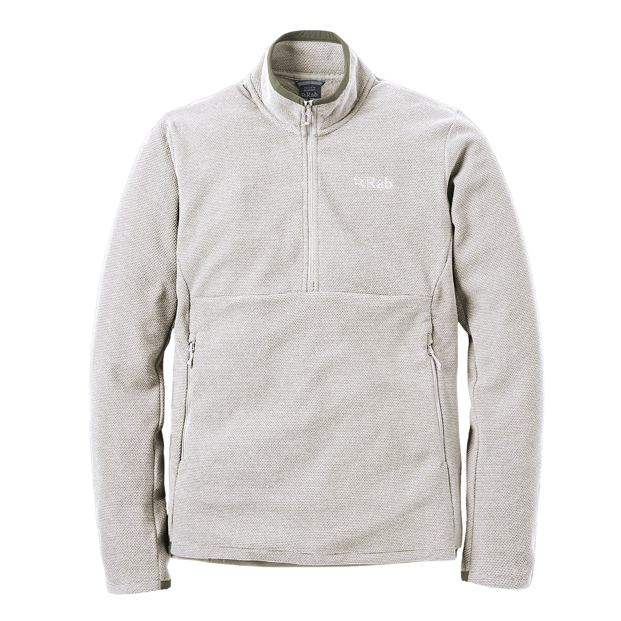Rab Men's Stavel Pull-On Half Zip Fleece Top (Pebble)