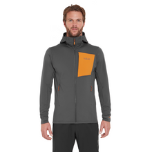 Load image into Gallery viewer, Rab Men&#39;s Superflux Full Zip Hooded Fleece (Graphene)
