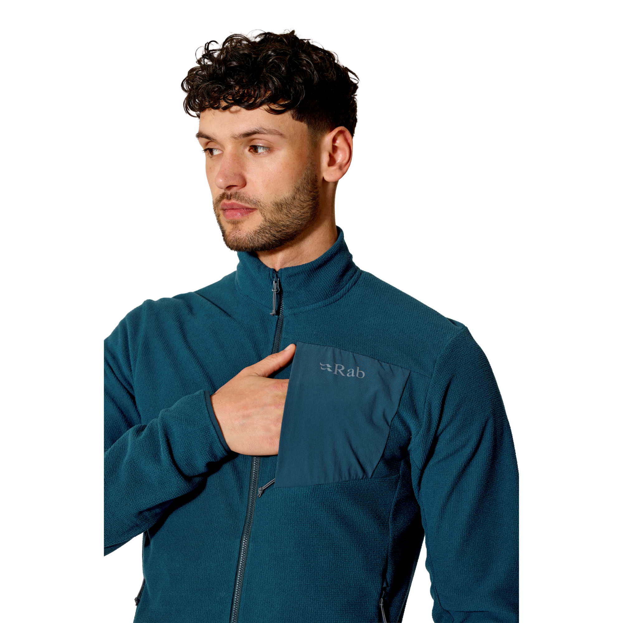 Rab Men's Tecton Full Zip Fleece (Tempest Blue)