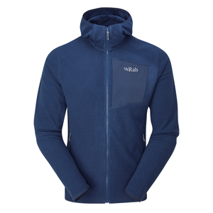 Rab Men's Tecton Hooded Full Zip Fleece (Deep Ink)