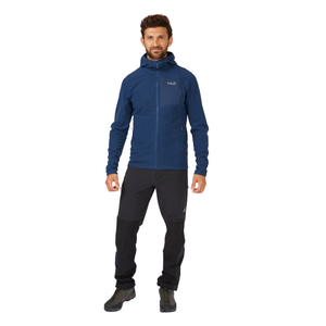 Rab Men's Tecton Hooded Full Zip Fleece (Deep Ink)