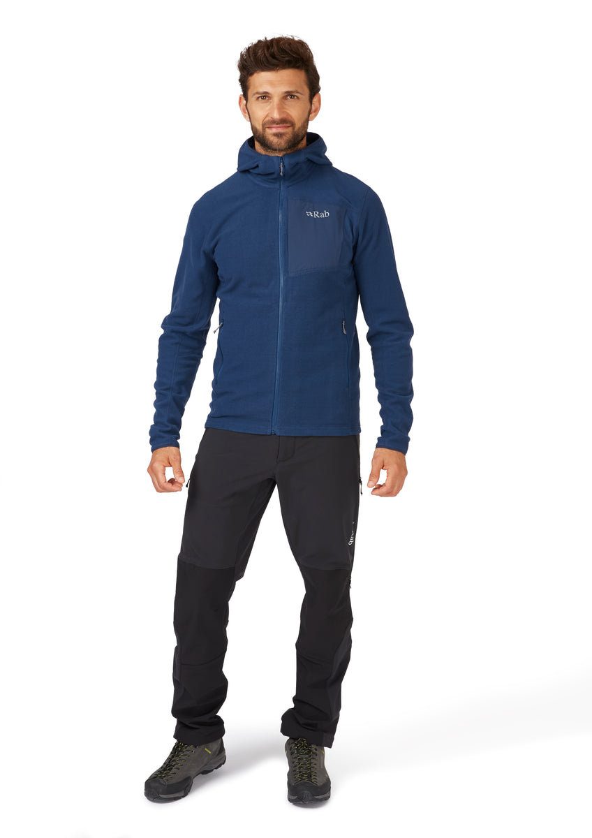 Rab Men's Tecton Full Zip Hooded Fleece (Deep Ink) – Landers Outdoor ...