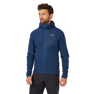 Rab Men's Tecton Hooded Full Zip Fleece (Deep Ink)