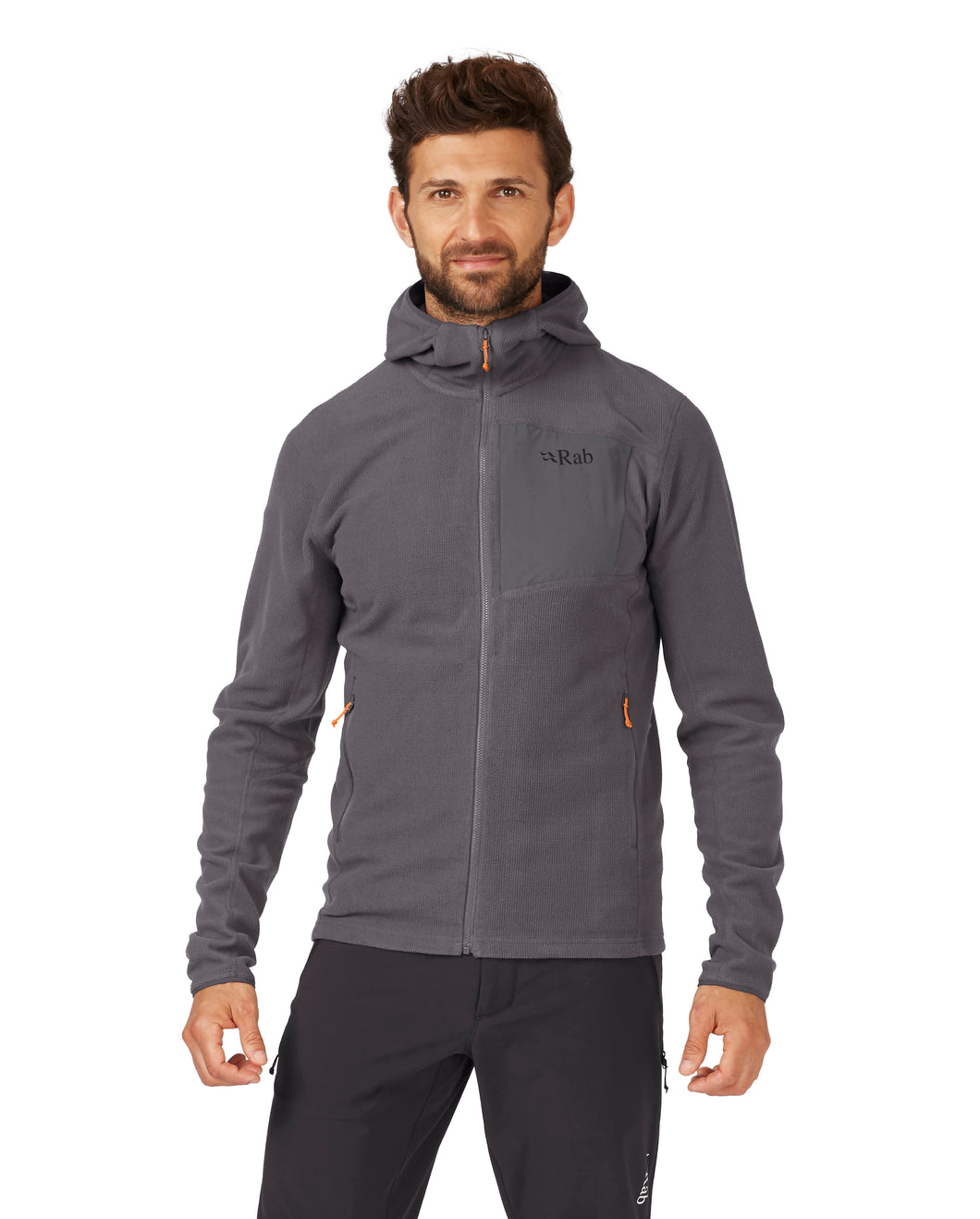 Rab Men's Tecton Full Zip Hooded Fleece (Graphene)