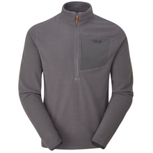 Load image into Gallery viewer, Rab Men&#39;s Tecton Pull-On Half Zip Fleece (Graphene)
