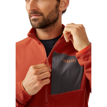 Load image into Gallery viewer, Rab Men&#39;s Tecton Pull-On Half Zip Fleece (Red Clay)
