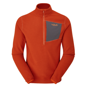 Rab Men's Tecton Pull-On Half Zip Fleece (Red Clay)