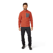 Load image into Gallery viewer, Rab Men&#39;s Tecton Pull-On Half Zip Fleece (Red Clay)
