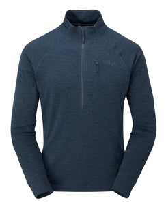 Rab Men's Nexus Pull-On Half Zip Fleece Top (Deep Ink)