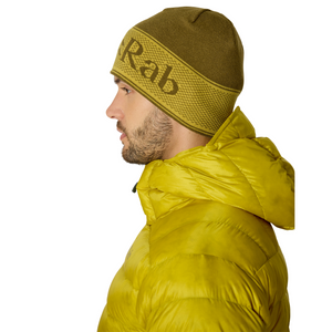 Rab Unisex Logo Band Beanie Hat (Oak/Dark Pollen)