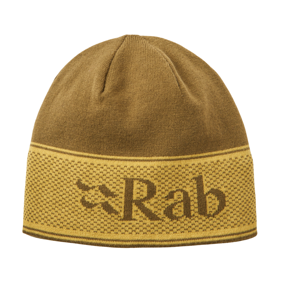 Rab Unisex Logo Band Beanie Hat Oak Dark Pollen QAB-70