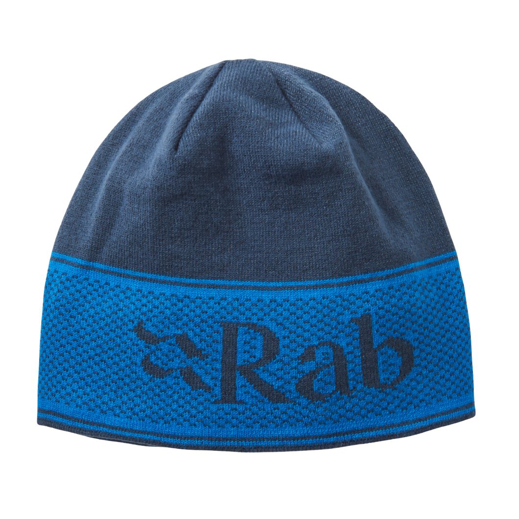 Rab Unisex Logo Band Beanie Hat (Tempest Blue/Maya Blue)