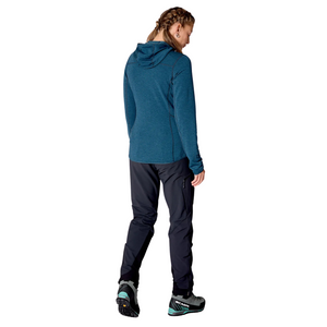 Rab Women's Ascendor Light Hooded Half Zip Fleece Top (Tempest Blue)