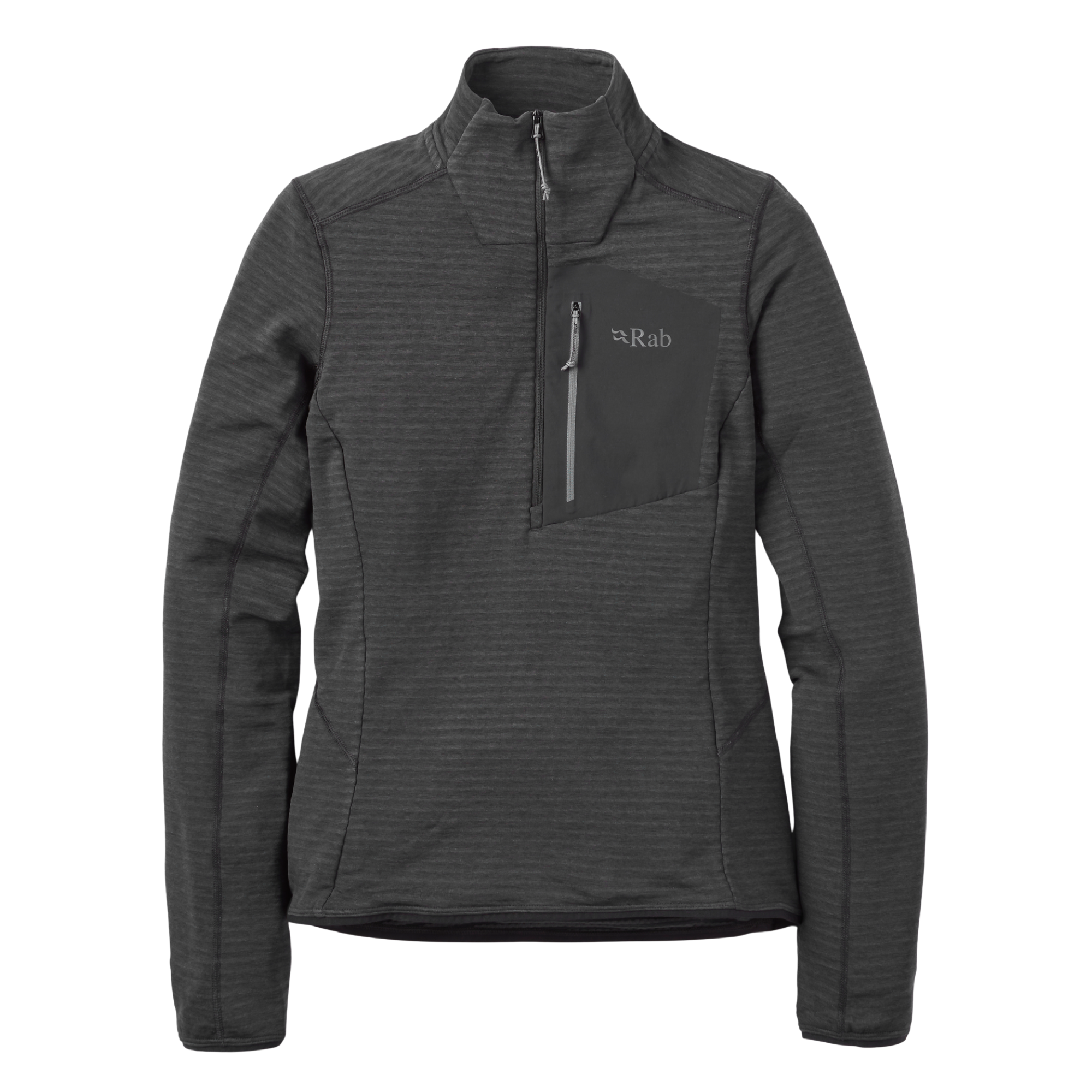 Rab Women's Ascendor Light Pull-On Half Zip Fleece Top (Black)