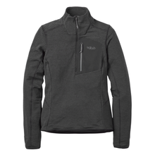 Load image into Gallery viewer, Rab Women's Ascendor Light Pull-On Half Zip Fleece Top (Black)
