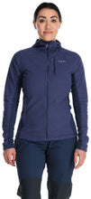 Load image into Gallery viewer, Rab Women&#39;s Capacitor Full Zip Hooded Fleece (Patriot Blue)
