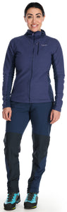 Rab Women's Capacitor Full Zip Hooded Fleece (Patriot Blue)