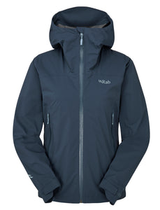 Rab Women's Downpour Light Waterproof Jacket (Tempest Blue)