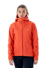 Load image into Gallery viewer, Rab Women&#39;s Downpour Plus 2.0 Waterproof Jacket (Red Grapefruit)
